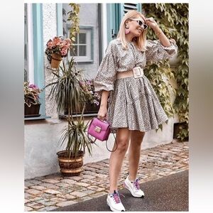 NWOT H&M A-line Floral Cotton Dress.